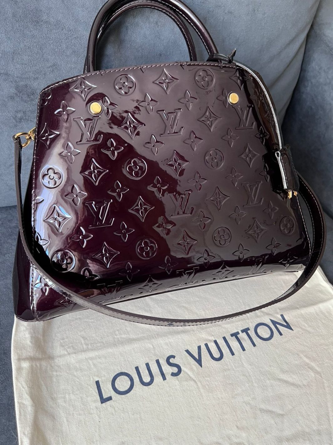 Сумка Louis Vuitton Montaigne MM Vernis