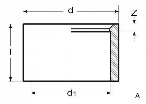 Втулка ПВХ клеевая понижающая