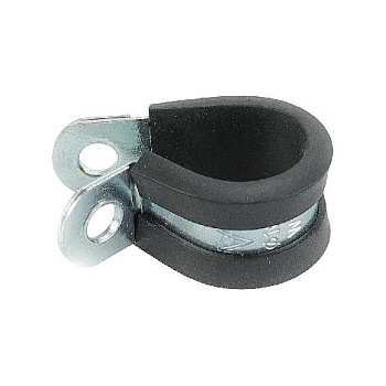 Резиноармированный хомут-скоба Rubber 18/15 мм W1 RUSBELT  (10 штук в упаковке)