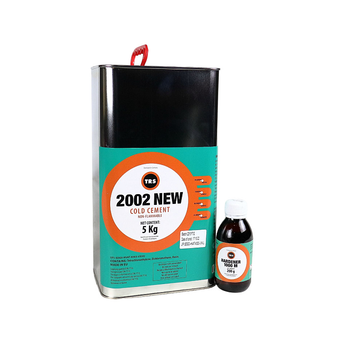 Двухкомпонентный клей для холодной вулканизации TRS 2002 new, 5 кг + Отвердитель TRS 1000 M, 200 г фото 1