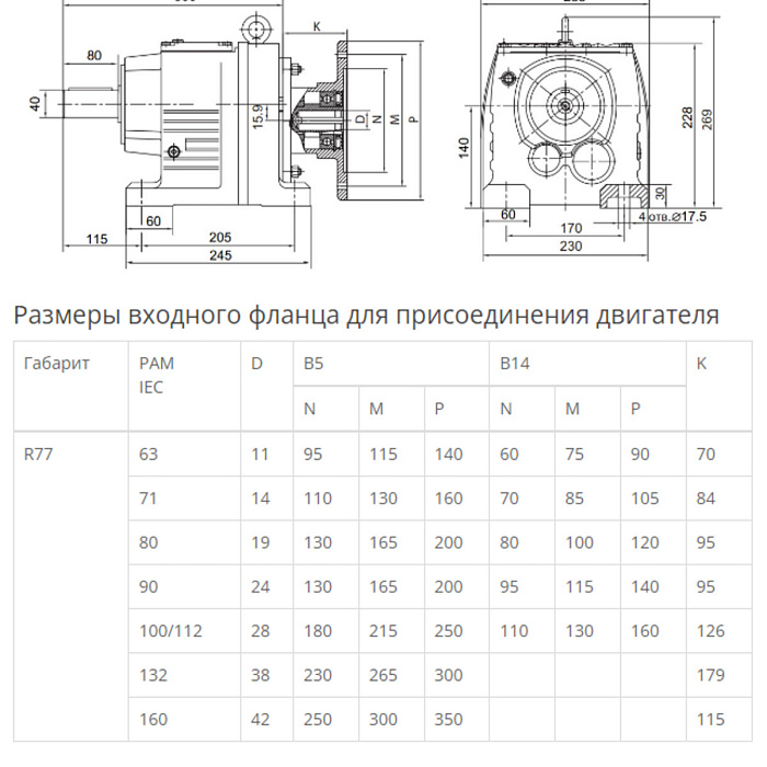Редуктор Соосно-цилиндрический R77-3 фото 2