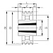 Шкив клиновой SPC 3х355 (ТВ 3535) превью 2