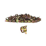 Хомут пружинный 11/8 мм W1 RUSBELT (10 штук в упаковке)