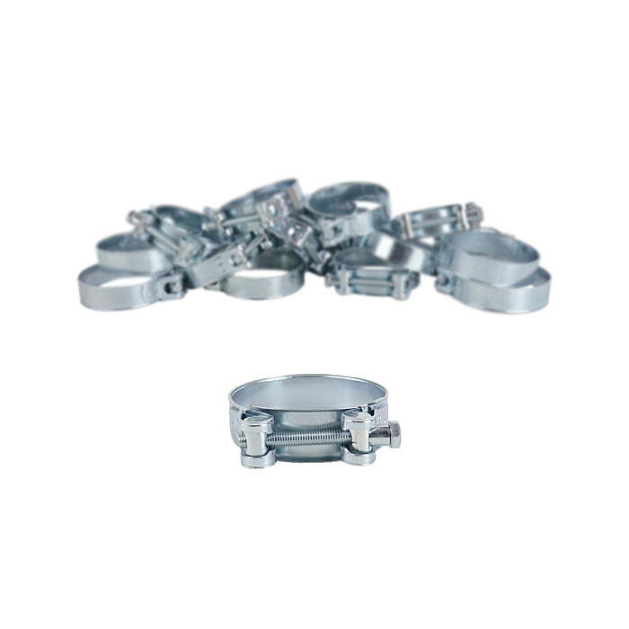 Хомут силовой одноболтовый 21-23 мм W1 RUSBELT (20 штук в упаковке)  фото 5