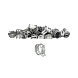 Хомут пружинный 32/15 мм W1 RUSBELT (10 штук в упаковке)