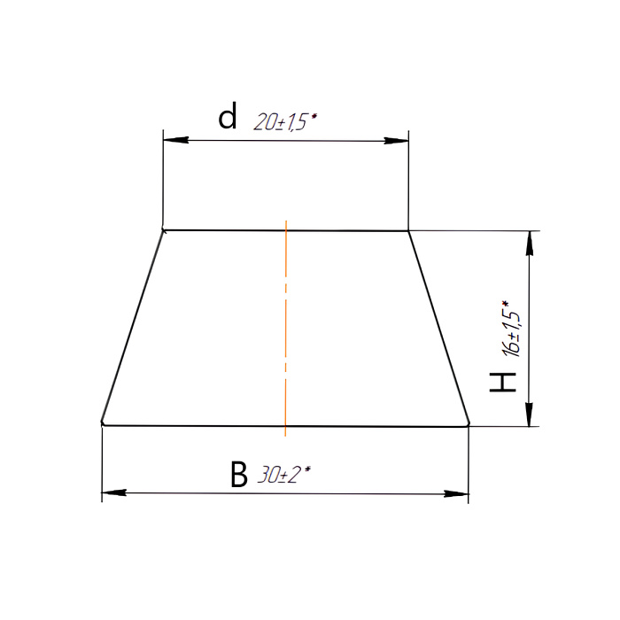 Профиль резиновый неармированный 16*30*20 трапециевидный RUSBELT фото 5