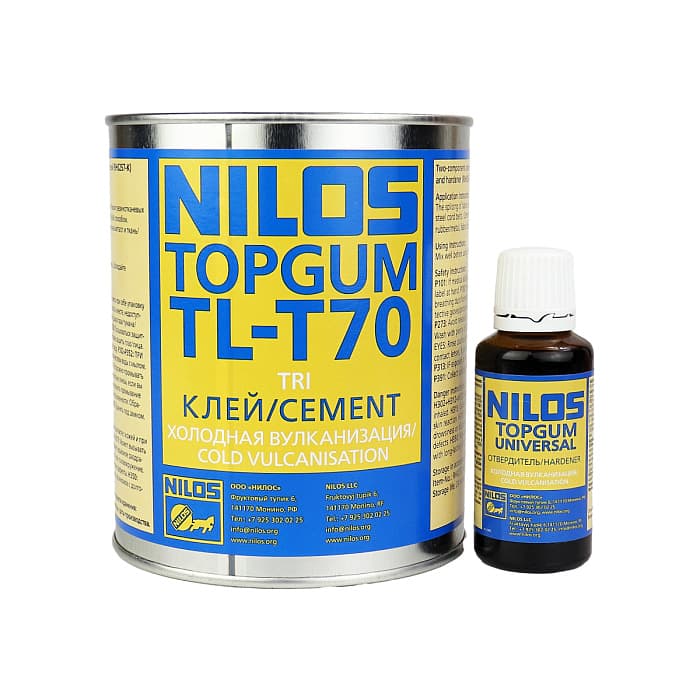 Двухкомпонентный клей Nilos TL-T70 H0257, 1 кг + Отвердитель, 35 г фото 1