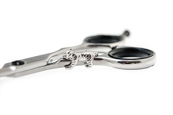 Брелок на ножницы "серебристый тигр" фото