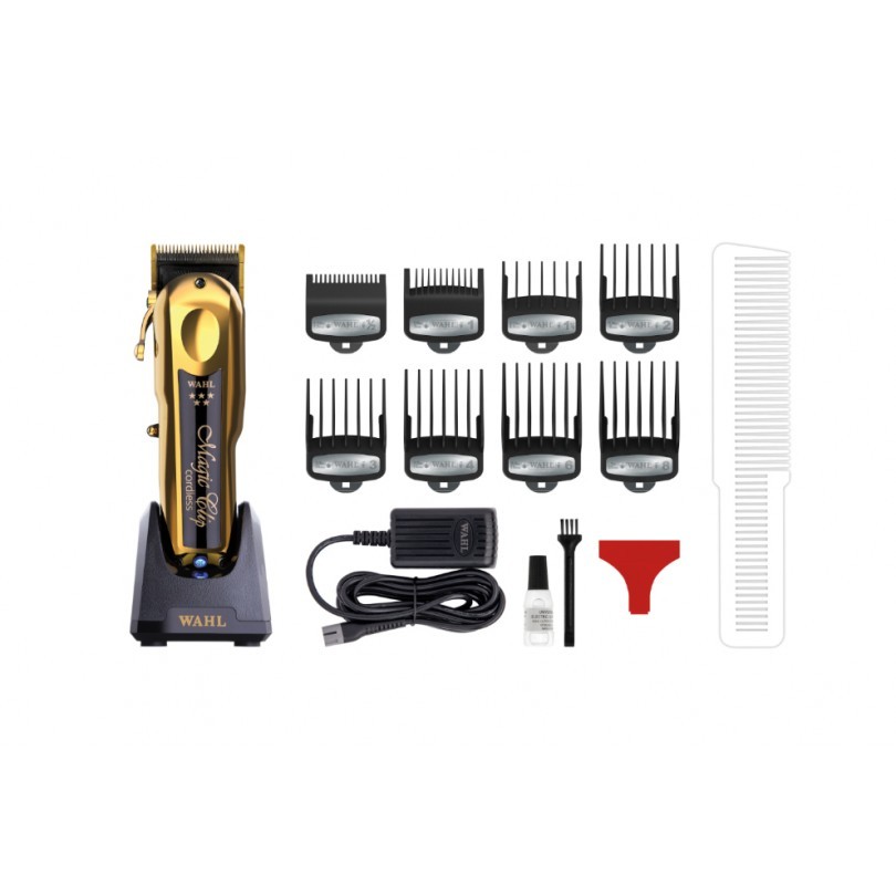 Машинка для стрижки Wahl 8148-716 Magic Clip Cordless 5* золотая фото