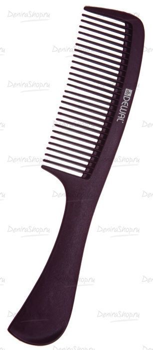 расческа рабочая dewal"carbon bordo" с ручкой, антистатик, 20,5см фотографии в магазине Denirashop.ru
