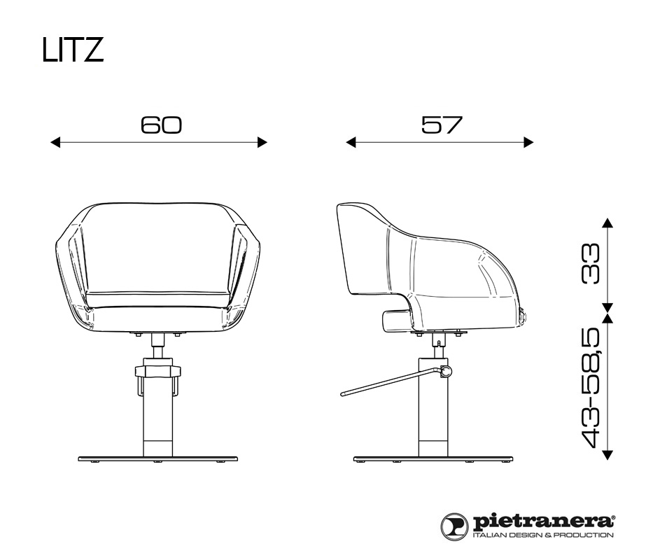 Кресло парикмахерское LITZ Pietranera