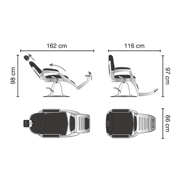Парикмахерское кресло JUPITER 388 LIMITED Ceriotti