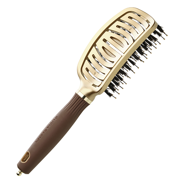 Щетка EXPERT CARE FLEX Boar&Nylon Bristles Gold&Brown фото