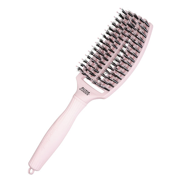 Щетка для волос Fingerbrush Care Iconic Boar&Nylon Pastel Pink M ID0853 фото