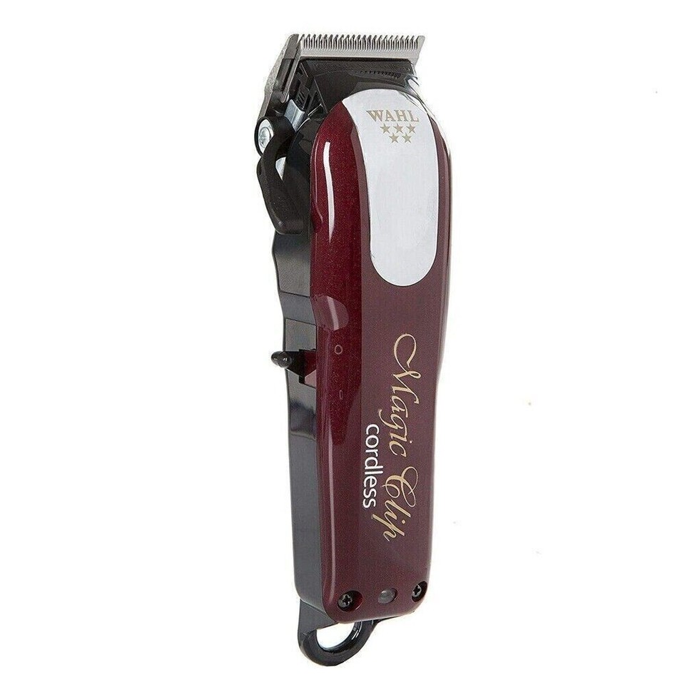 Машинка для стрижки Wahl Magic Clip Cordless 5 stars 3027252 (8148-316H) red, питание- аккумулятор/сеть, 8 насадок фото