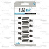 зажим металлический маленький, 12 штук фотографии в магазине Denirashop.ru