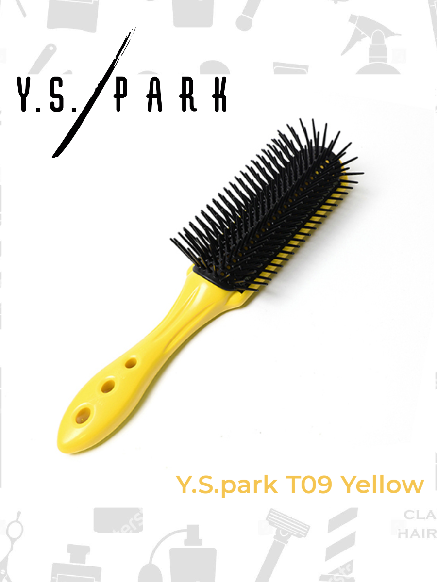 Щётка для укладки Y.s.park T09 Yellow, Pro Straight Air Styler N9 , yellow, 9-тирядка, жёлтая, 23 см YS-T09 Yellow фото