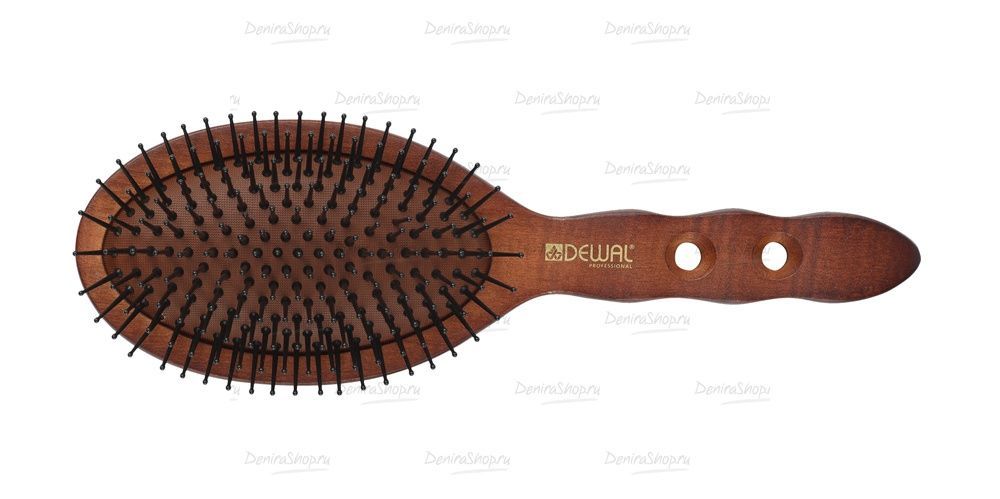 щетка массажная dewal серия"termit"с нейлоновым штифтом,овальная, 13ряд фотографии в магазине Denirashop.ru