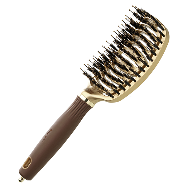 Щетка EXPERT CARE FLEX Boar&Nylon Bristles Gold&Brown фото