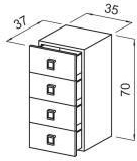 Тумба парикмахерская CABINET SHOP 4P фотография купить