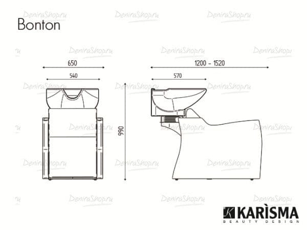 Парикмахерская мойка BONTON Karisma K7010