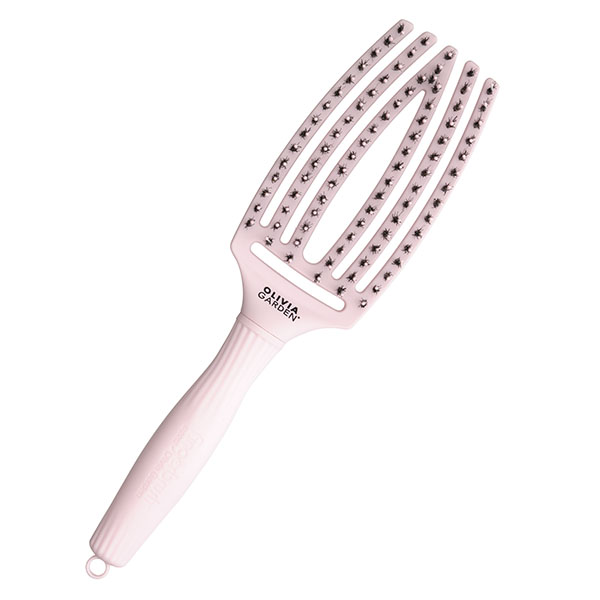 Щетка для волос Fingerbrush Care Iconic Boar&Nylon Pastel Pink M ID0853 фото