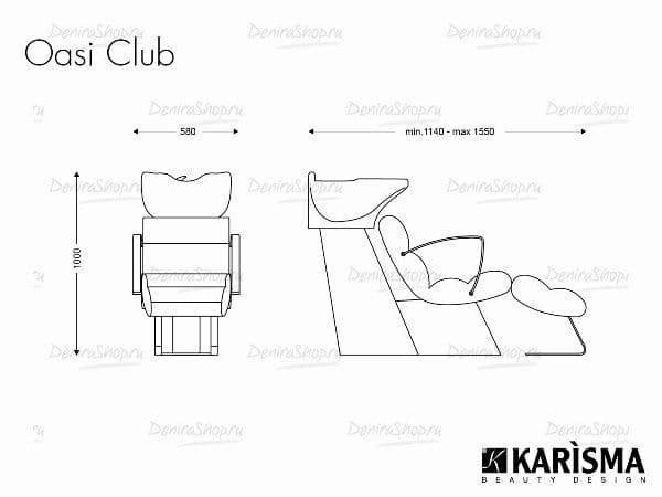Парикмахерская мойка OASI CLUB Karisma K5015