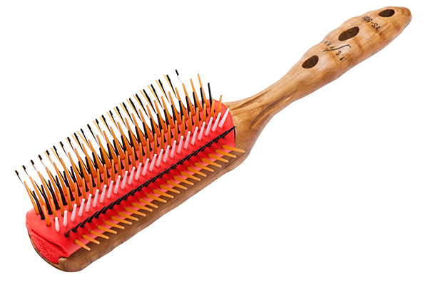 Щетка для волос Pro Wood Styler, 7 рядов фото