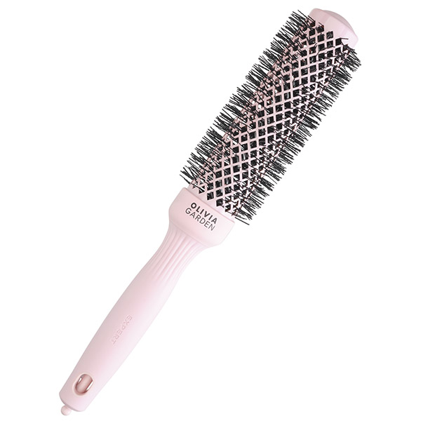 Термобрашинг Olivia Garden ID2222, Expert Blowout SpeedXL Wavy Bristles Pastel Pink, 35 мм, розовый фото