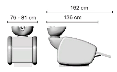 Мойка парикмахерская UPGRADE Ceriotti 57196