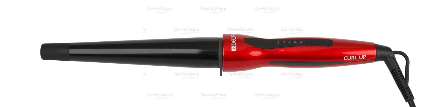 плойка для волос dewal pro curl up конусная, титан+турмалин, с терморег., 19-32мм, 60вт в магазине Denirashop.ru