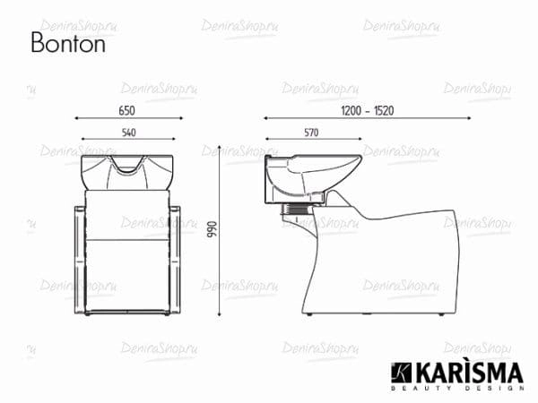 Парикмахерская мойка BONTON RELAX Karisma K7012