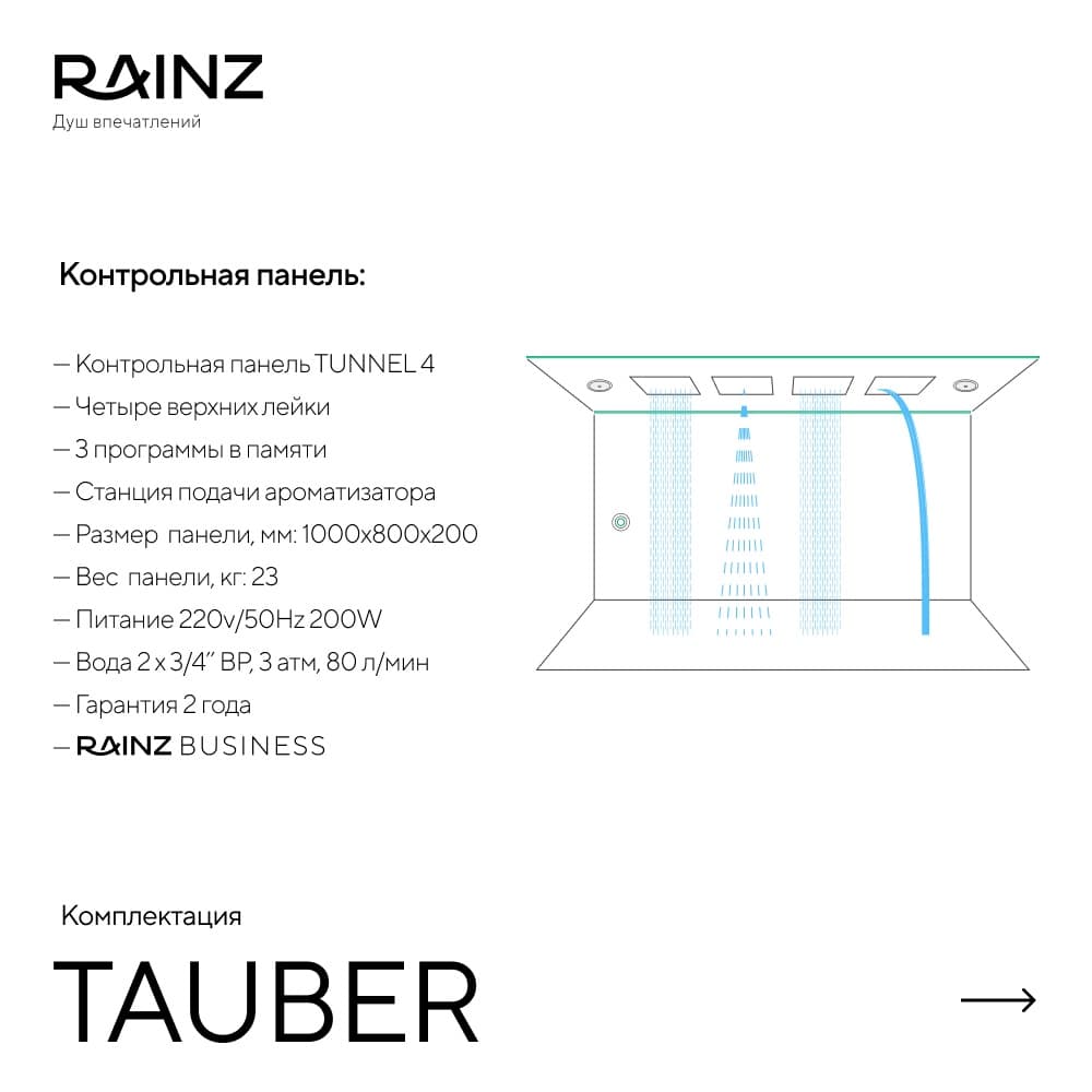 Туннель впечатлений TAUBER картинки Rainz TAUBER