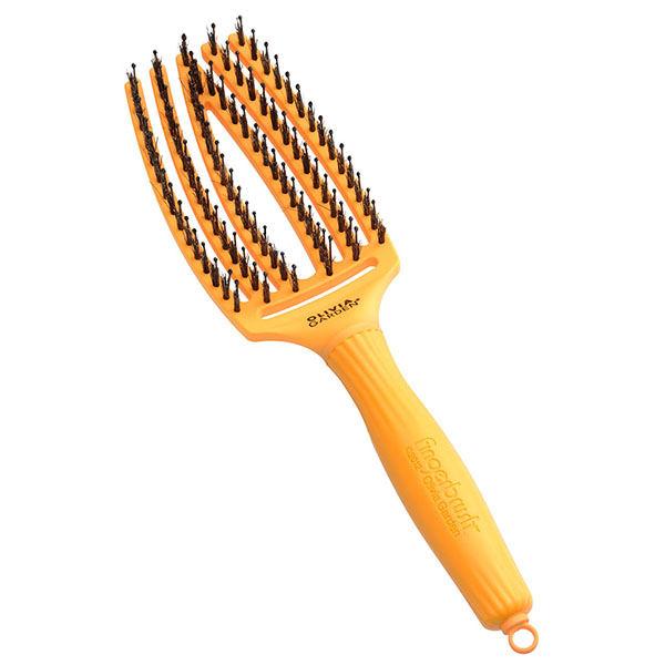 Щетка для укладки Fingerbrush Care Iconic Boar&Nylon YELLOW SUNSHINE ID1836 фото