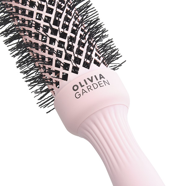 Термобрашинг Olivia Garden ID2222, Expert Blowout SpeedXL Wavy Bristles Pastel Pink, 35 мм, розовый фото