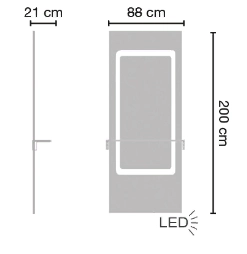 Парикмахерское зеркало LUME 24 9875L