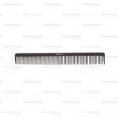 расческа рабочая dewal"carbon black" комбинированная, черная 22 см фотографии в магазине Denirashop.ru