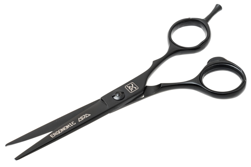 Ножницы для стрижки Katachi Black Ergonomic 5.5" фото