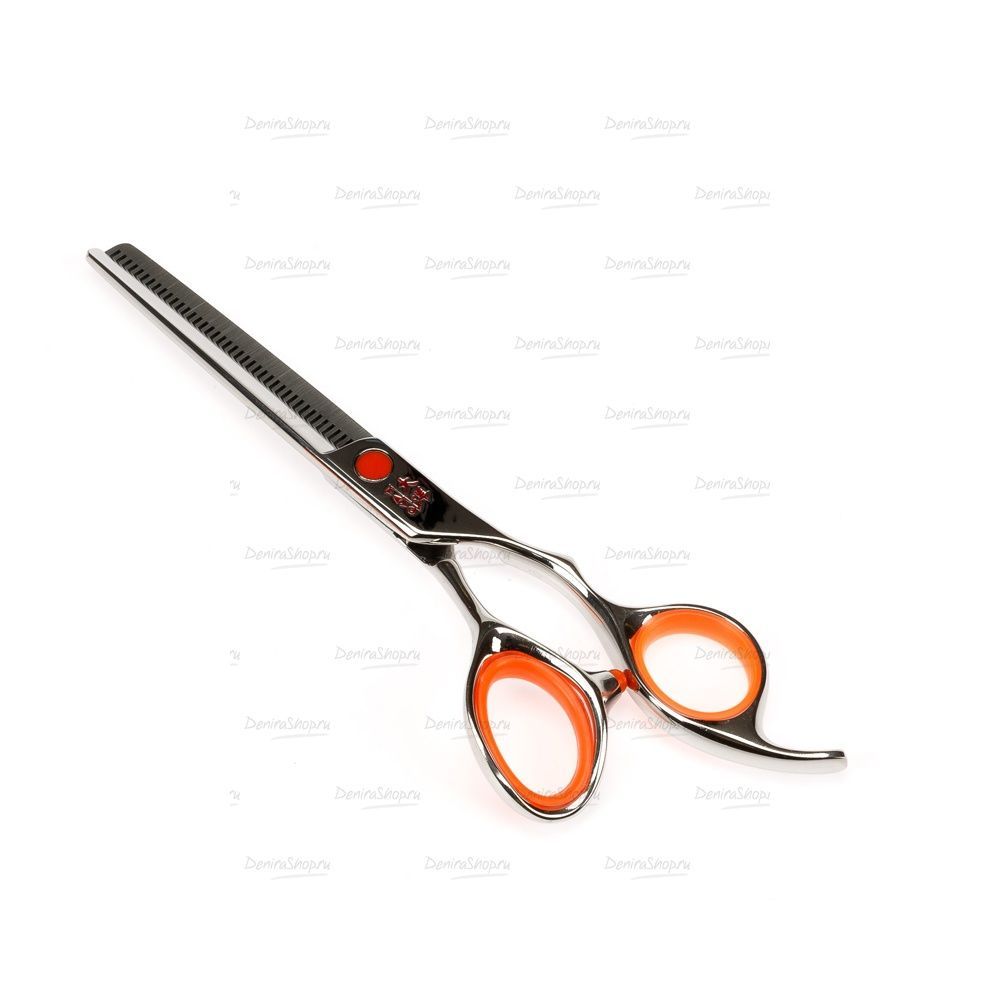 Парикмахерские ножницы TAYO ORANGE филировочные (40  зубцов) эргономичные 6"