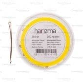 невидимки 70 мм прямые коричневые 250грамм harizma фотографии в магазине Denirashop.ru