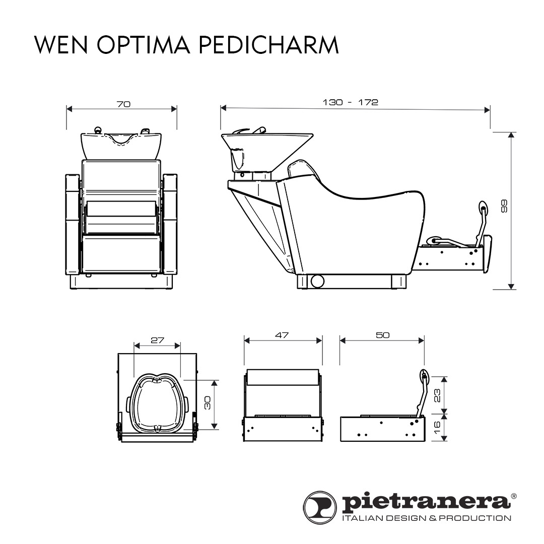Мойка парикмахерская WEN OPTIMA PEDICHARM Pietranera 519B.11