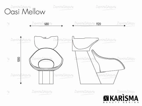 Парикмахерская мойка OASI MELLOW Karisma K50.19