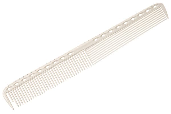 Расческа Y.S.Park G39 White, для стрижки, деления на обе стороны, белая, длина 18см фото