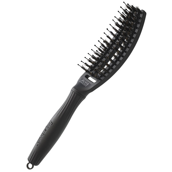 Щетка для волос Olivia Garden Fingerbrush, Care Iconic Boar&Nylon Full, Black, размер- S ID1730 фото