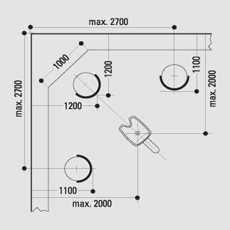 Мойка парикмахерская транформер SWING PLUS Jobst 1000G08