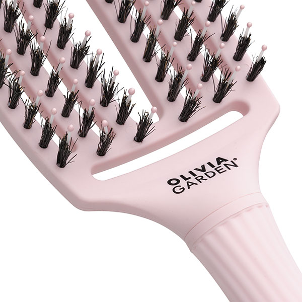 Щетка для волос Fingerbrush Care Iconic Boar&Nylon Pastel Pink M ID0853 фото