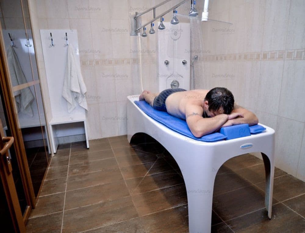Душ Виши с кушеткой (модель 03) картинки Physiotechnica Душ виши 03