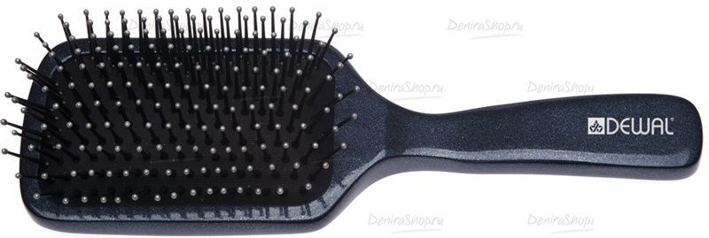 щетка массажная dewal серия "galaxi"прямоугольная, большая, деревянная,пластик.штифт, 11 ряд фотографии в магазине Denirashop.ru