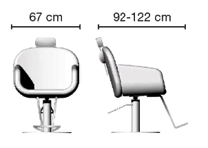 Кресло парикмахерское OLIVIA RECLINER Ceriotti