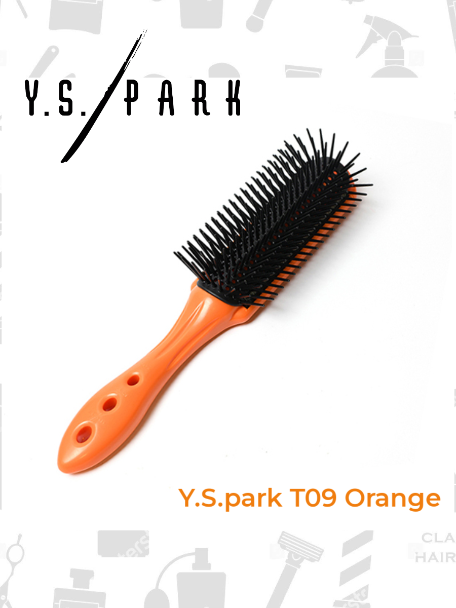 Щётка для укладки Y.s.park T09 Orange, Pro Straight Air Styler N9 orange, 9-тирядка, оранжевая, 23 см YS-T09 Orange фото